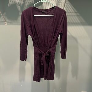 Theory Purple Wrap top